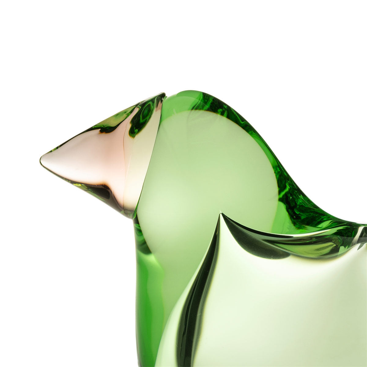 iittala Toikka Apple Green / Salmon Pink Flycatcher – GlassBirds.com