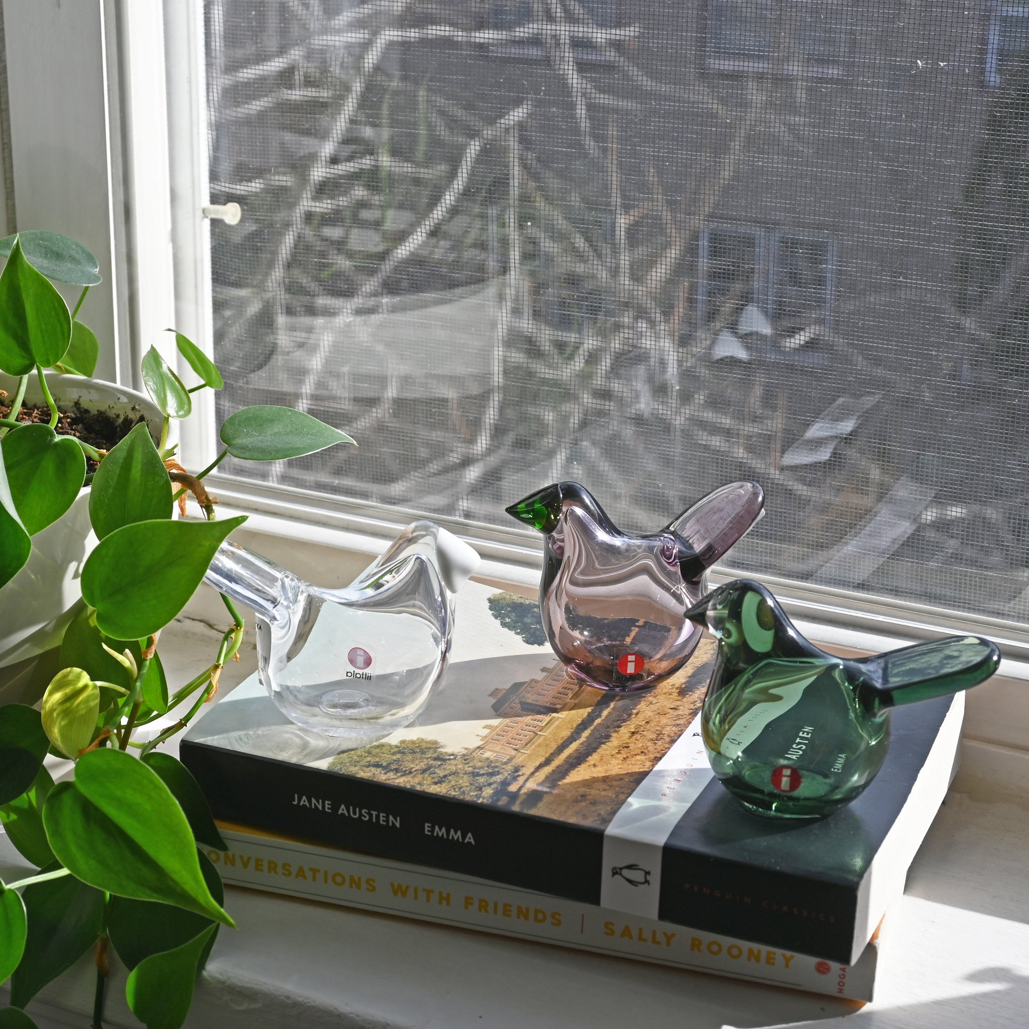 iittala Toikka Clear Flycatcher - New Release Glass Birds