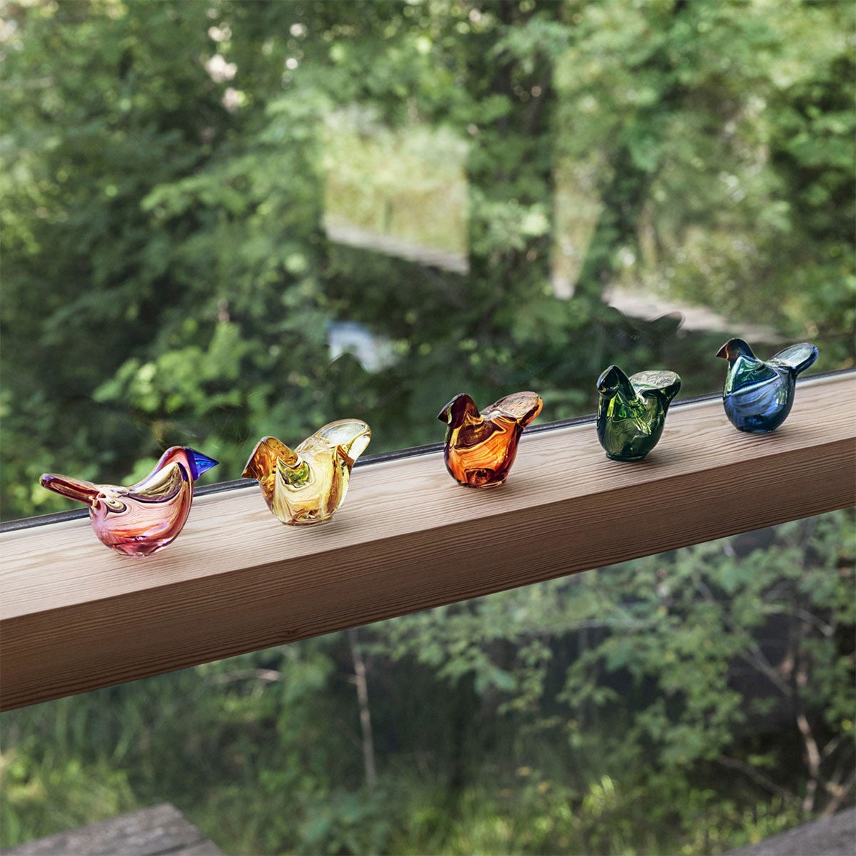 iittala Toikka Salmon Pink Flycatcher - Shop All Glass Birds