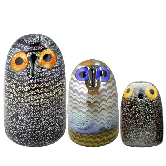 iittala Toikka Barn Owl Set - Sale iittala Toikka Glass Birds